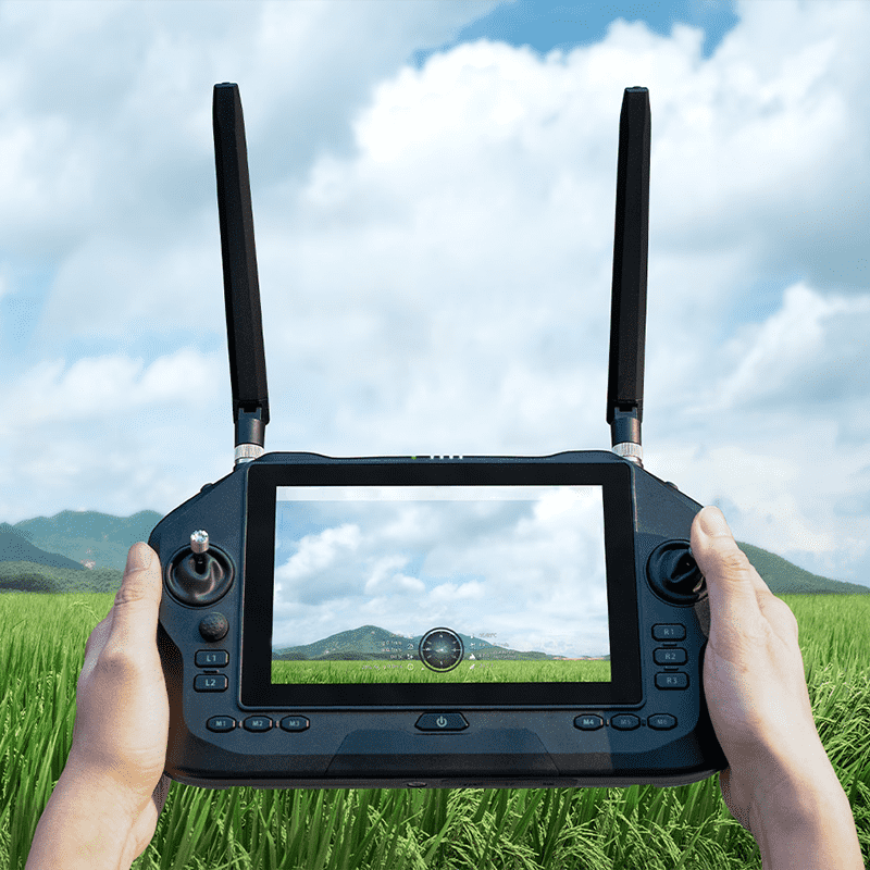 Drone antenna interface closeup