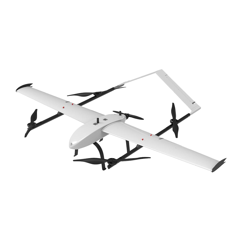 carbon fiber fixed wing drone landing